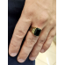 Кольцо с черным камнем агатом мужское